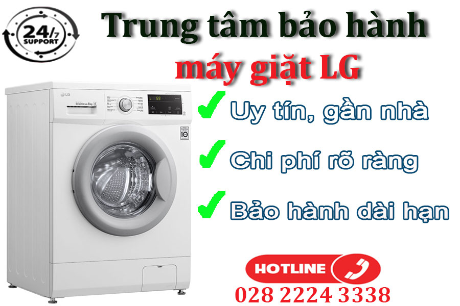 Điều kiện tiếp nhận bảo hành đối với máy giặt LG